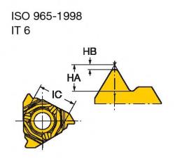 THREAD TURNING INSERT COROTHREAD 266 60° 16 MM 2.00 MM 1.27 MM 0.12 MM  REF. SANDVIK COROMANT 266LL-16MM01A200M 1125